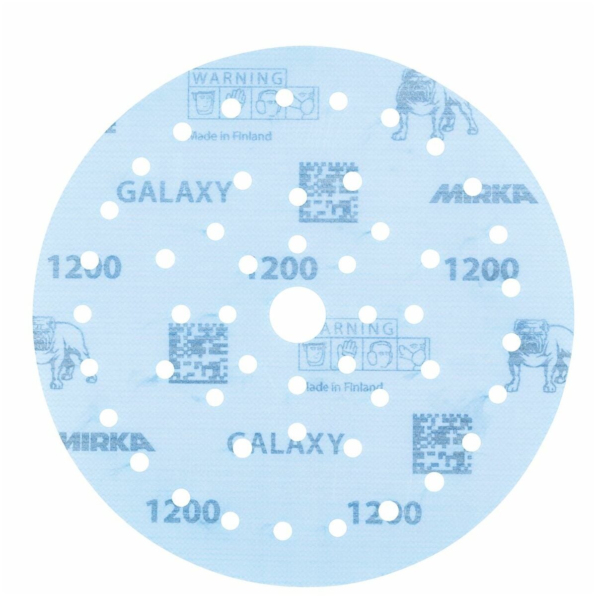Hiomalaikka tarrakiinnityksellä (CER) Galaxy, monireikäinen 1200