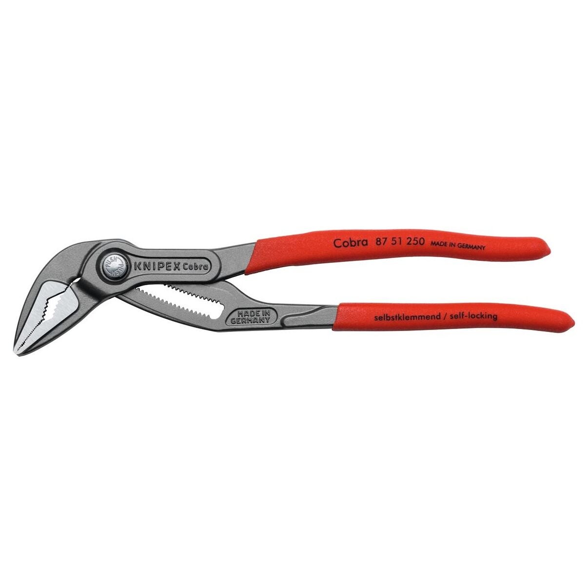 Polygrip-pihdit Cobra®ES hienosäädöllä, lukitustoiminnolla, erittäin kapea pää 250 mm