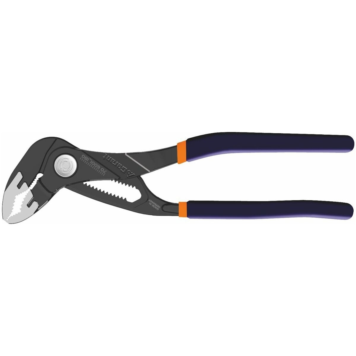 Polygrip-pihdit hienosäädöllä, musta 180 mm