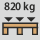 Kuormalavojen kiinnitys kantavuudeltaan: 820 kg
