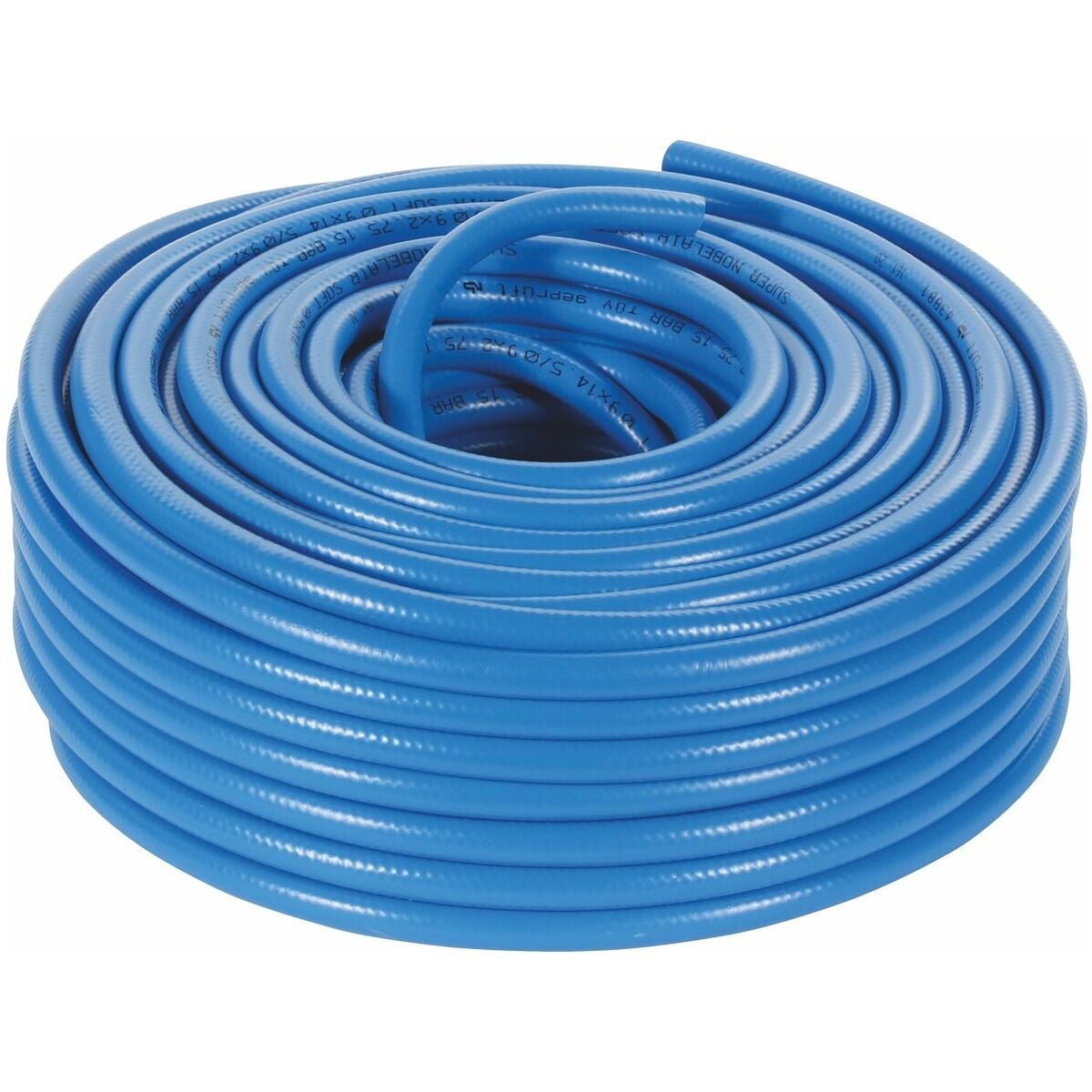 Kudossuihkuletku sininen, pehmeä PVC, pituus 50 m