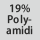 Kangaskoostumus: 19% polyamidia