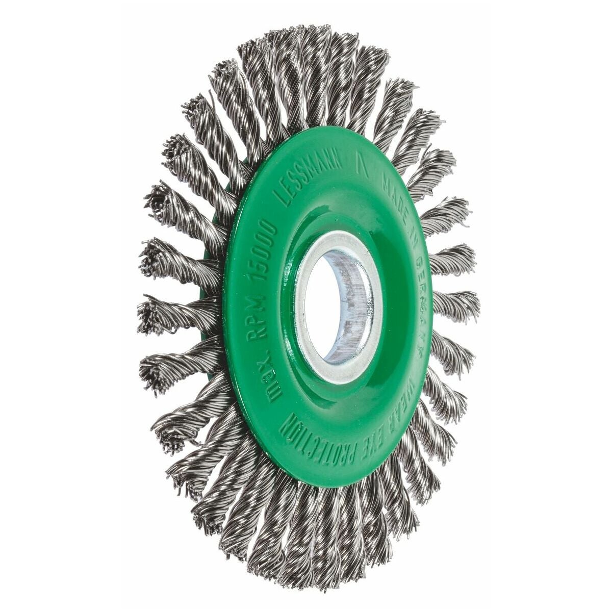 Kapea pyöröharja suora, INOX-lanka 0,50 mm 115x22 mm