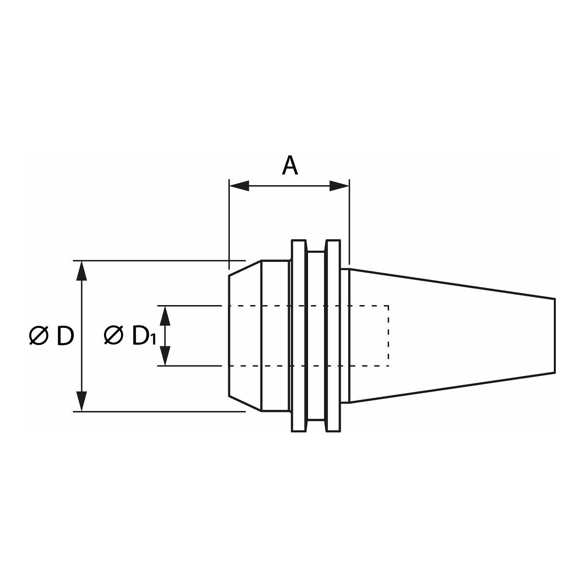 Weldon-pidin muoto AD SK 50 ultralyhyt 32 mm