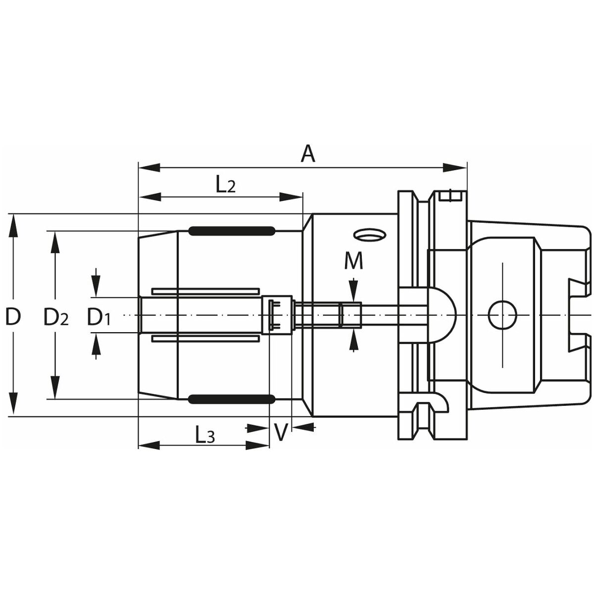Hydrolaajennusistukka Lyhyt, raskas 20 mm 20 mm