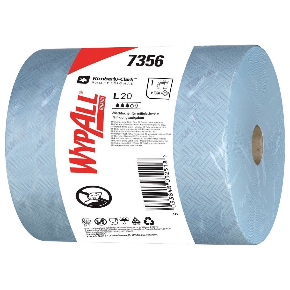 WypAll® L20 Essential™ -pyyhintäliinat suurrolla W W