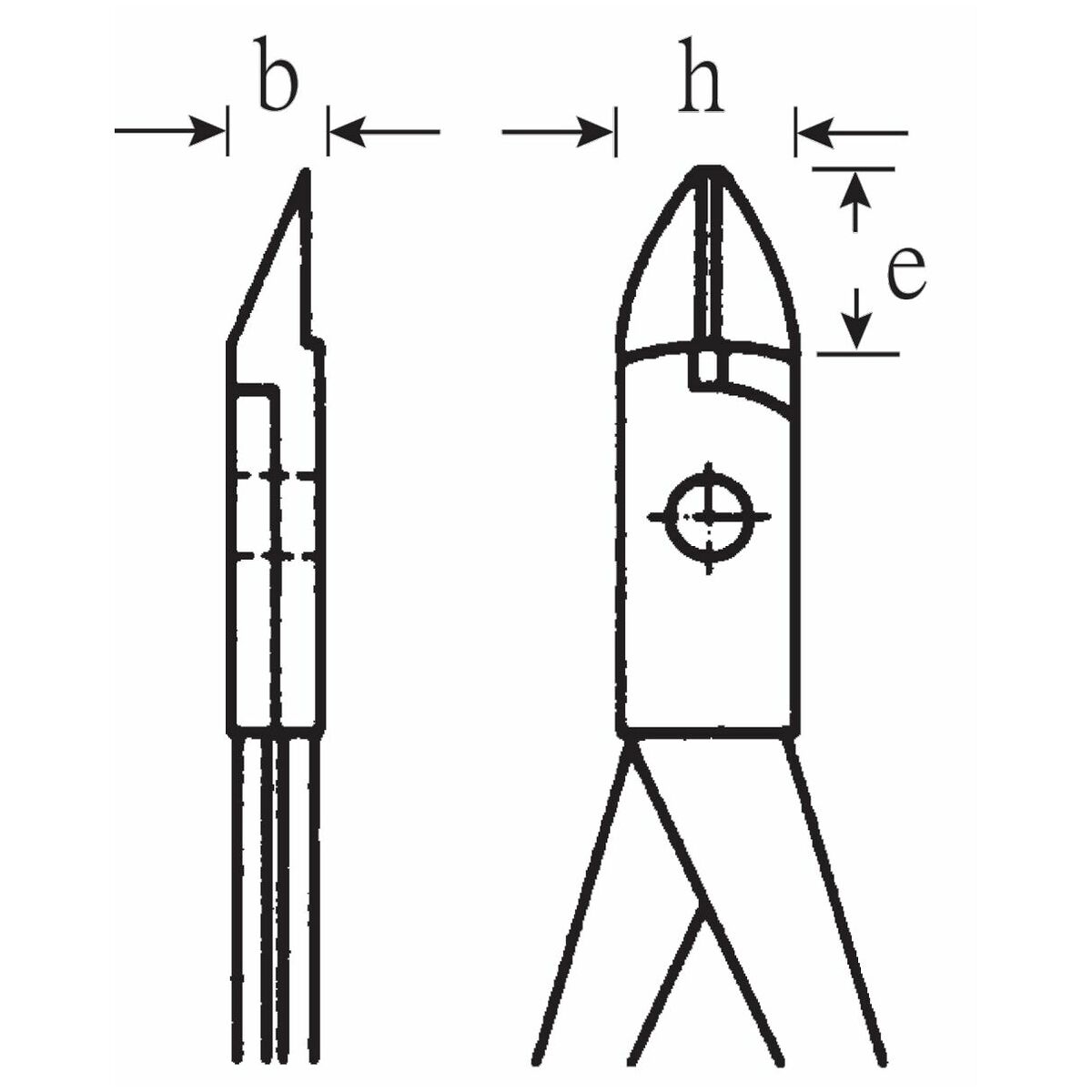 Elektroniikan viistokatkaisupihdit 185 mm 185 mm