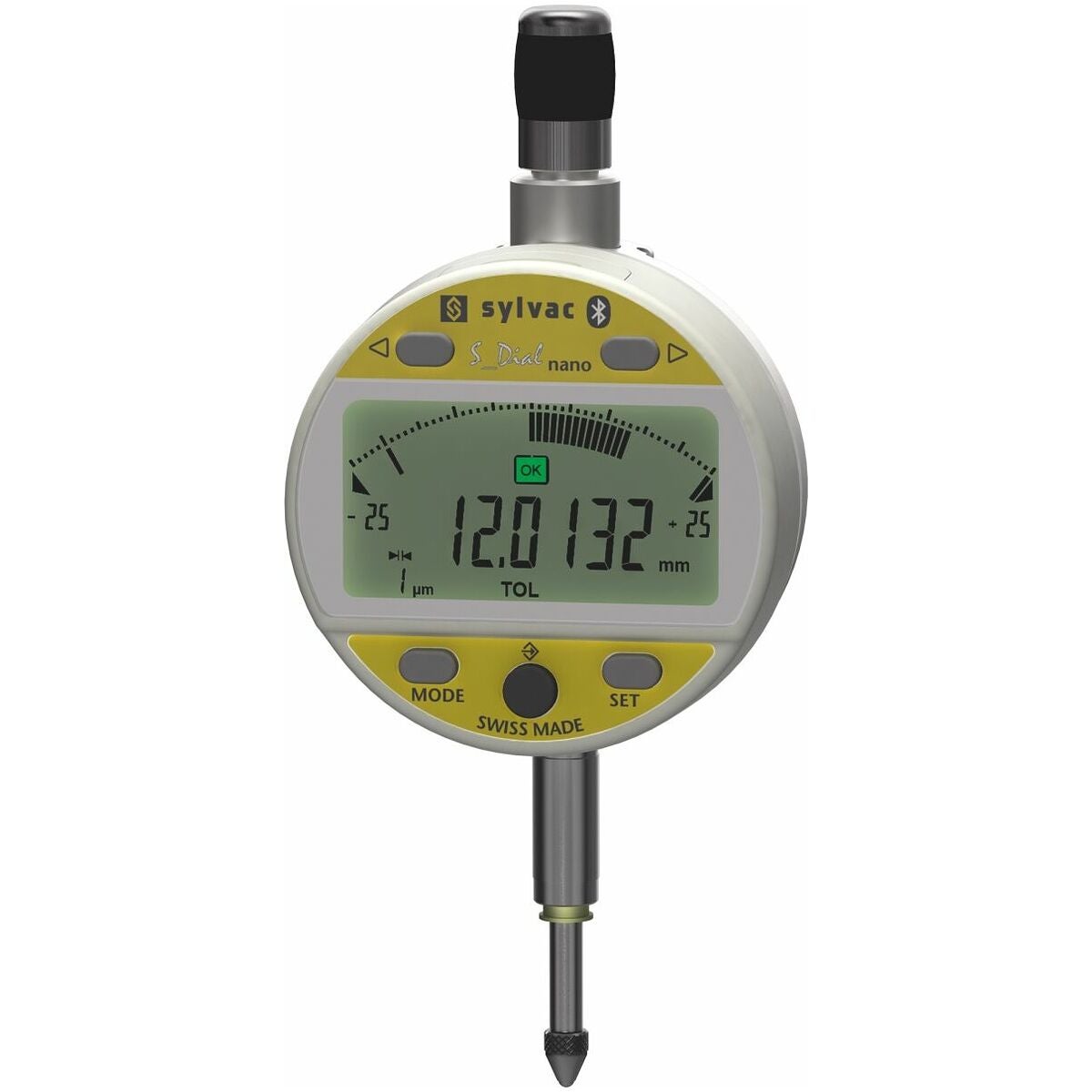 Digitaalinen mittakello Bluetooth, lukema 0,01 mm