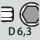 Bit-teräistukka: D 6,3