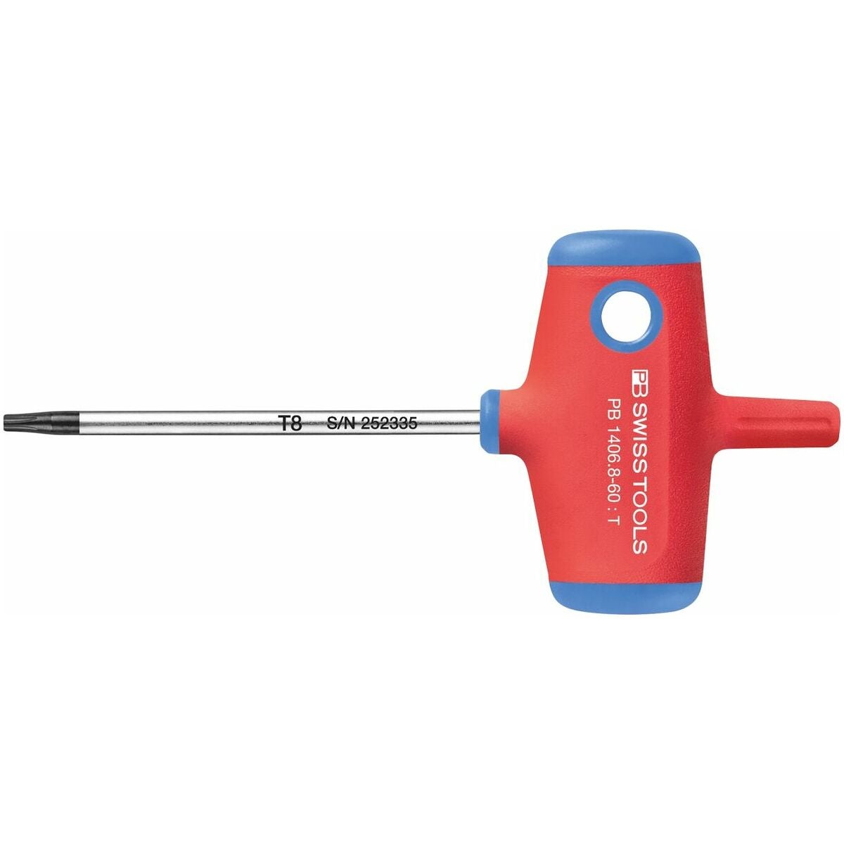 Torx®-ruuvitaltta, T-kahvalla Tx8