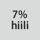 Kangaskoostumus: 7 % hiilikuitua