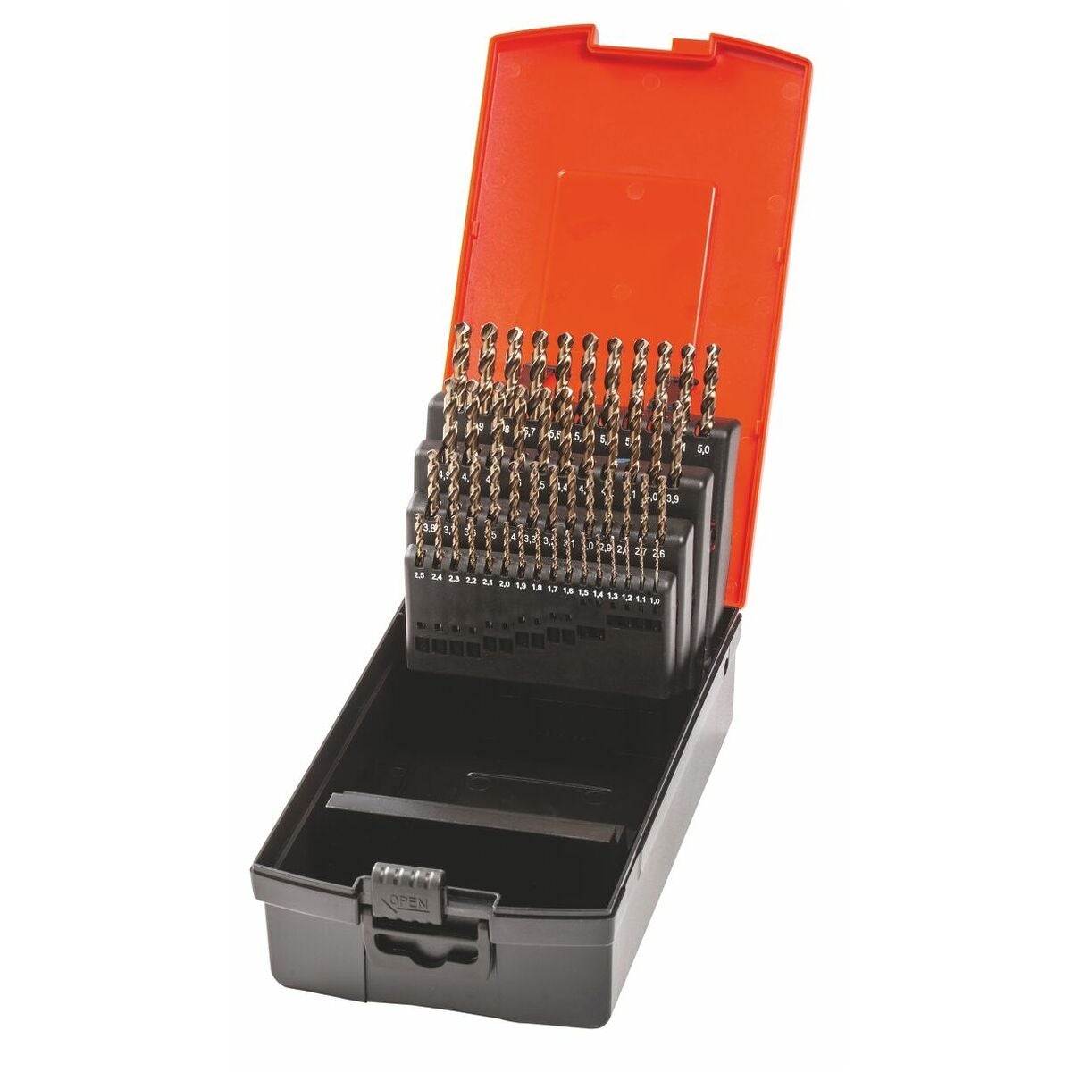 HOLEX CleverDrill -kierrepora-/spiraalporasarja HSS nro 114031 täydennyssarjana, pinnoittamaton 1–6
