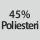 Kangaskoostumus: 45% polyesteriä