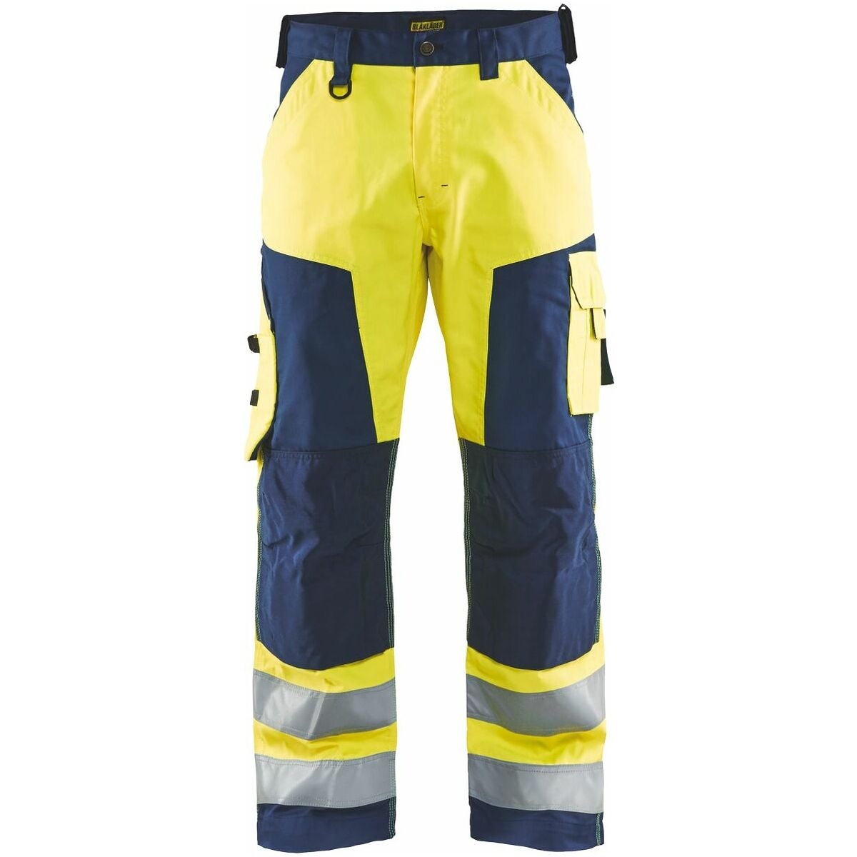 Huomiohousut keltainen / merensininen