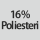 Kangaskoostumus: 16% polyesteriä