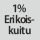 Kangaskoostumus: 1% erikoiskuitu