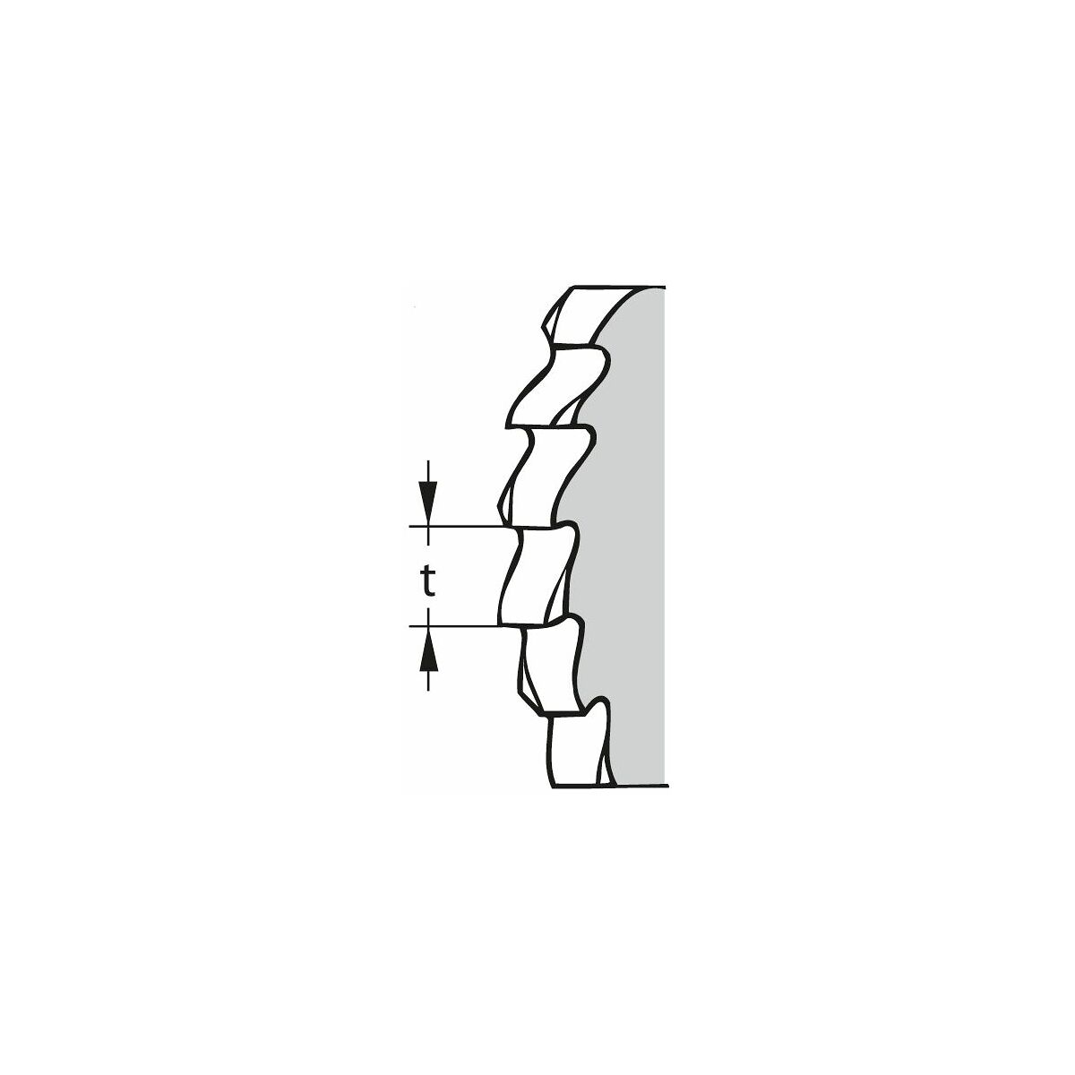 Pyörösahanterä, keskikarkea 275x2 mm