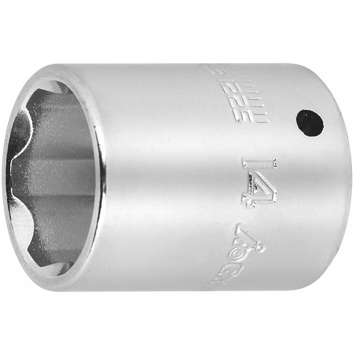 Kuusiokolokärkihylsy 1/4 tuumaa Surface Drive 14 mm