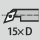 Sisäsorvaussyvyys enint.: 15×D