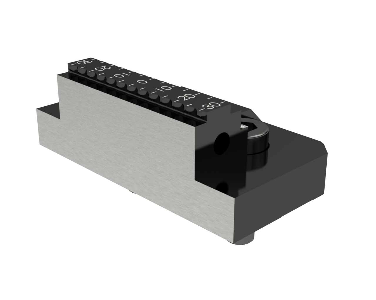 Käännettävä tasoleuka, porras 6 mm, CGA 125 Käännetty leuka CGA, leveys 65