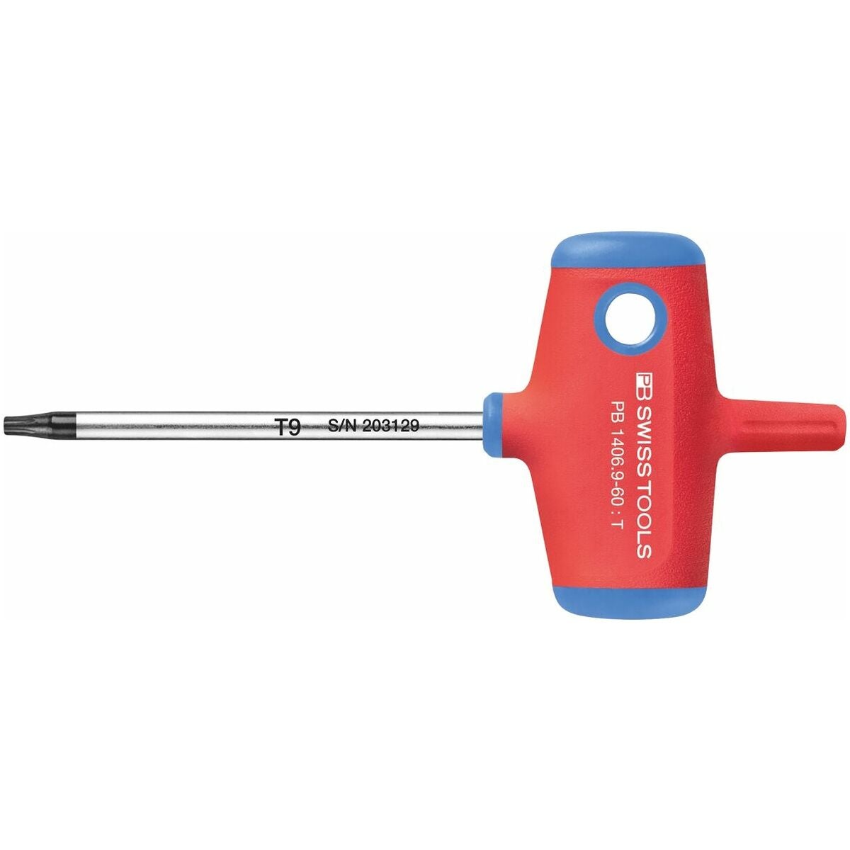 Torx®-ruuvitaltta, T-kahvalla Tx9