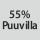 Kangaskoostumus: 55% puuvillaa