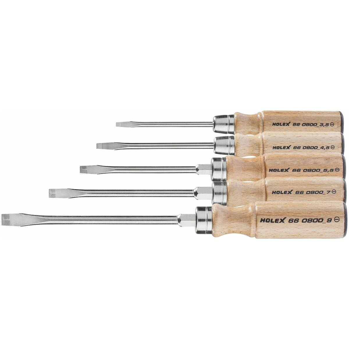 Ruuvimeisselisarja uralle, puukahvalla 5