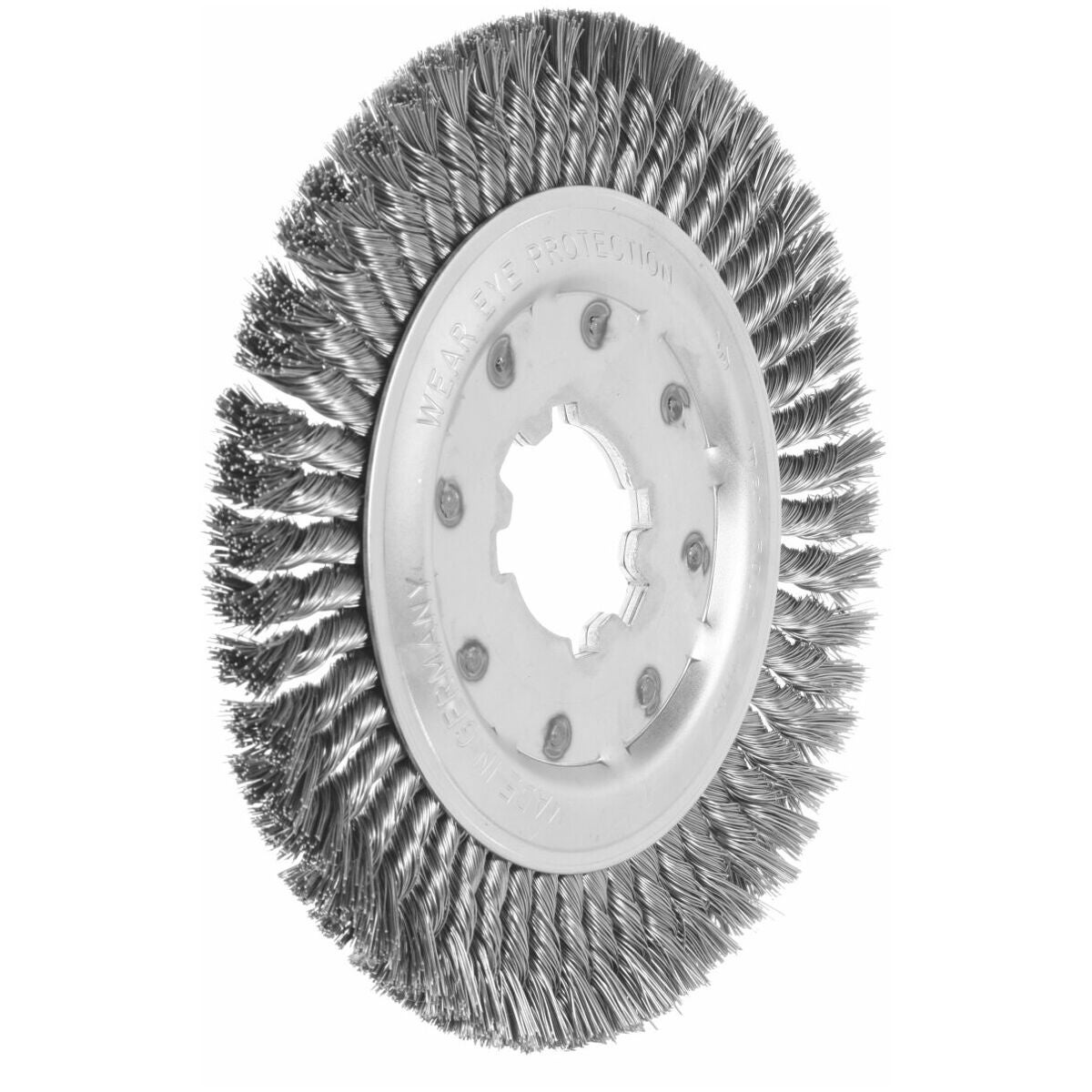 Yksirivinen pyöröharja, kierretty Teräslanka 0,50 mm 250×15 mm
