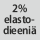 Kangaskoostumus: 2% elastodieeniä