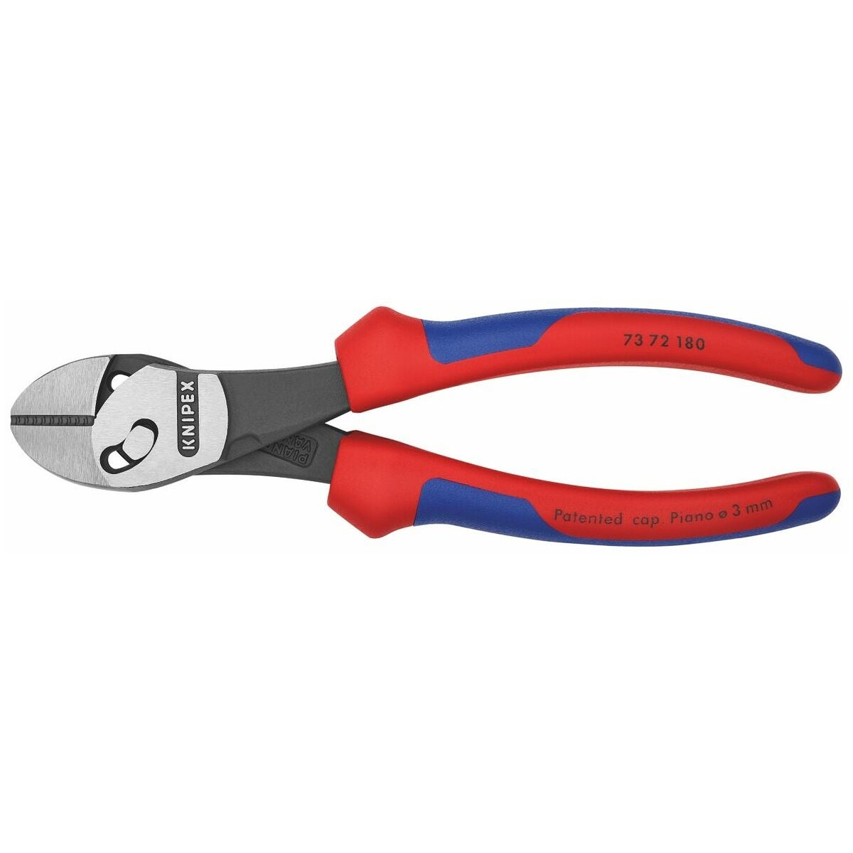 Voimakkaat sivuleikkurit suurella kapasiteetilla, TwinForce®, kiillotetut, tartuntaholkeilla 180 mm