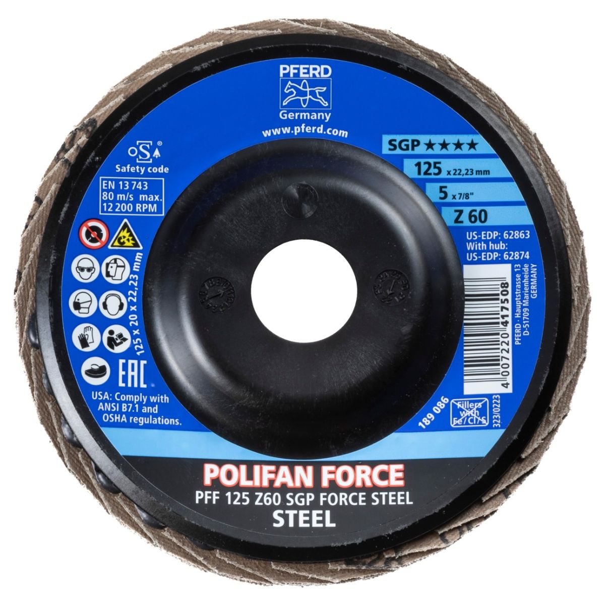 Lamellilaikka FORCE STEEL (Z SGP) Teräkselle 60