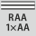 pyällysprofiilille: RAA 1×AA