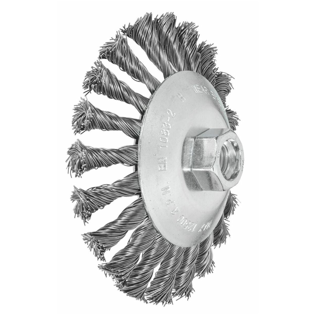 Kupera kartioharja teräslanka 0,50 mm 125×M14 mm