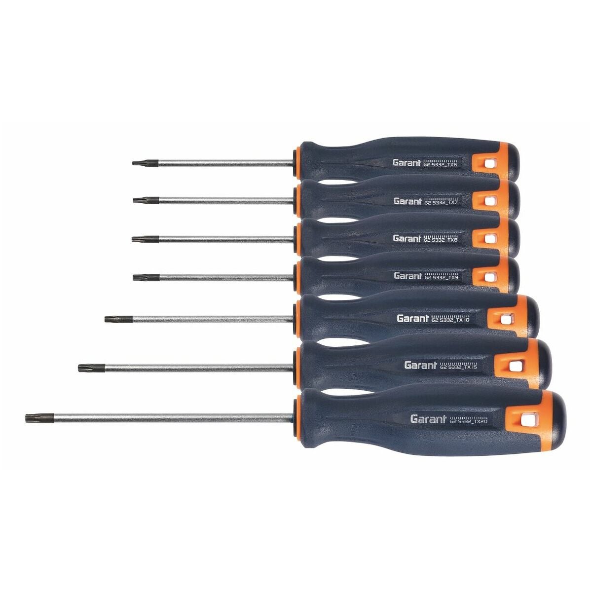 Torx®-ruuvimeisselisarja, 2K-Haptoprene-kahvoilla