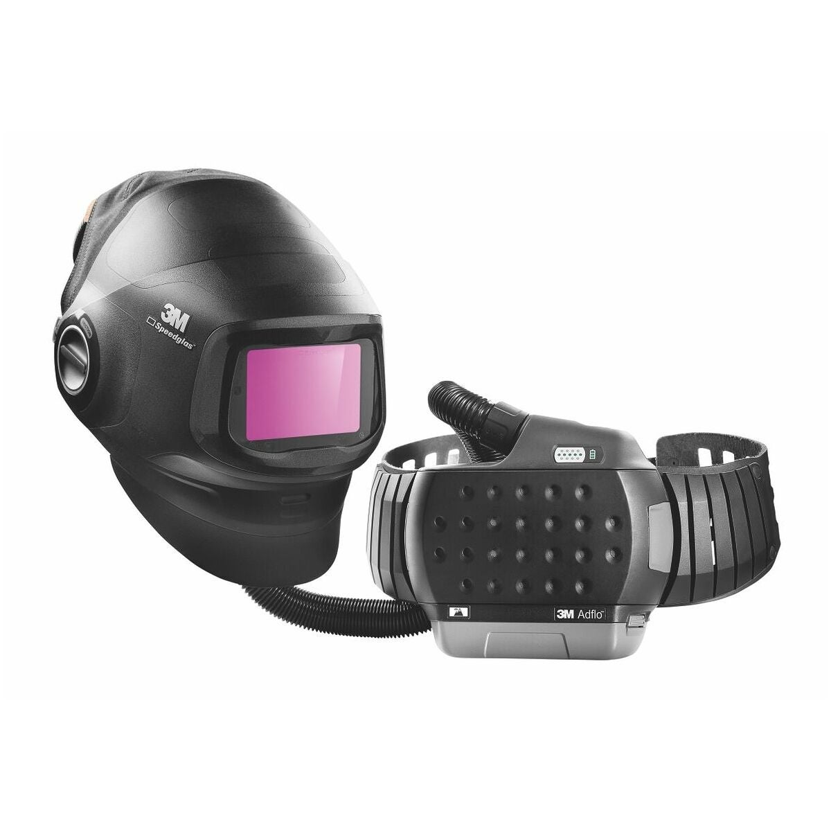 Automaattihitsausnaamio, puhallinhengityssuojain 3M™ Speedglas™ G5-01-VC ja Adflo™