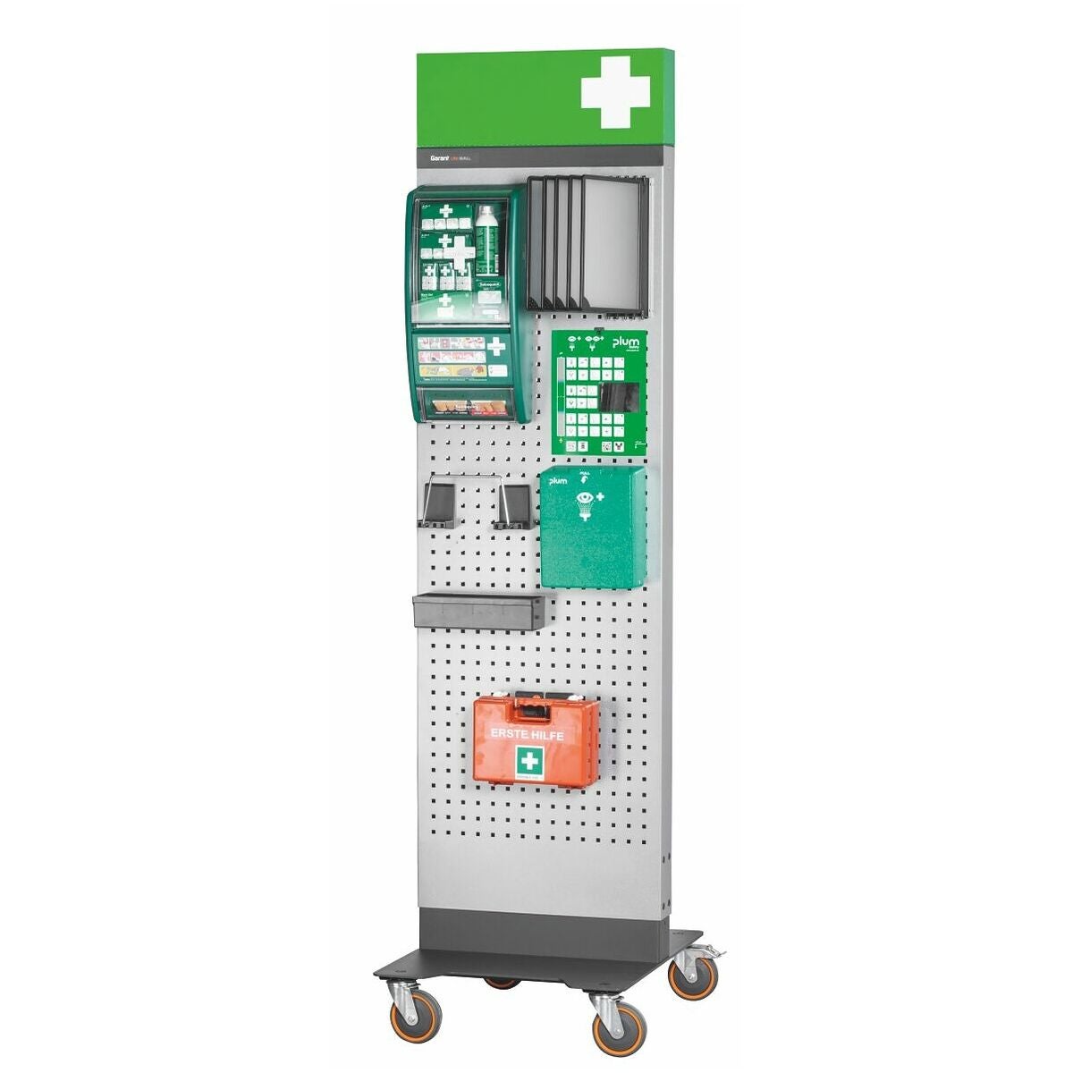 GARANT Uni Line First Aid Wall, varusteltu, liikuteltava At