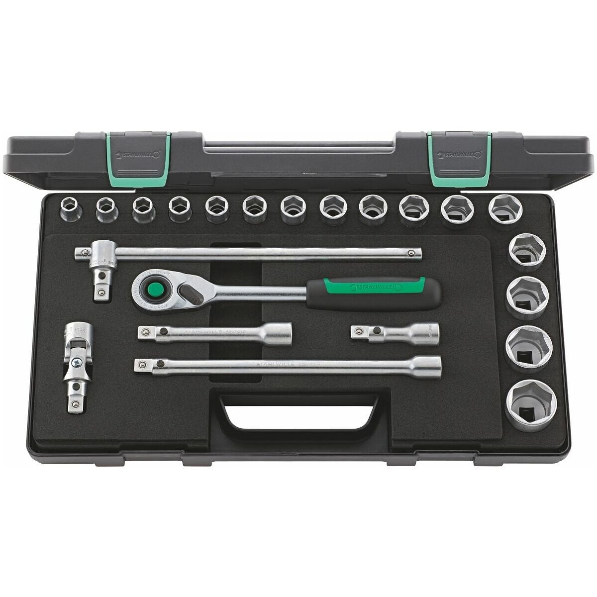 QuickRelease-hylsysarja, 1/2 tuuman nelikanta, 22 osaa