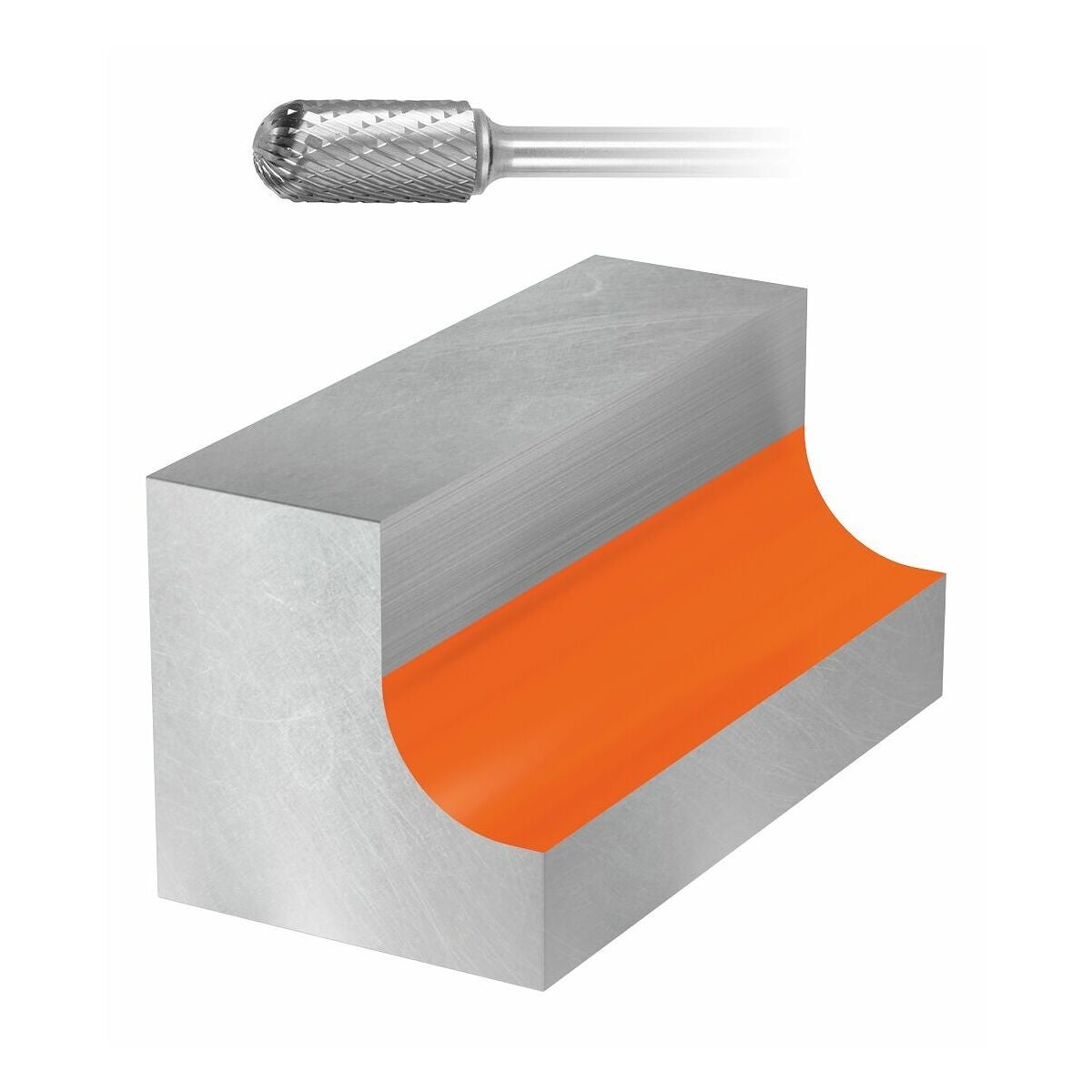 Pyöröviila Z7 − keskikarkea, kaksinkertainen X-cut-hammastus C0820