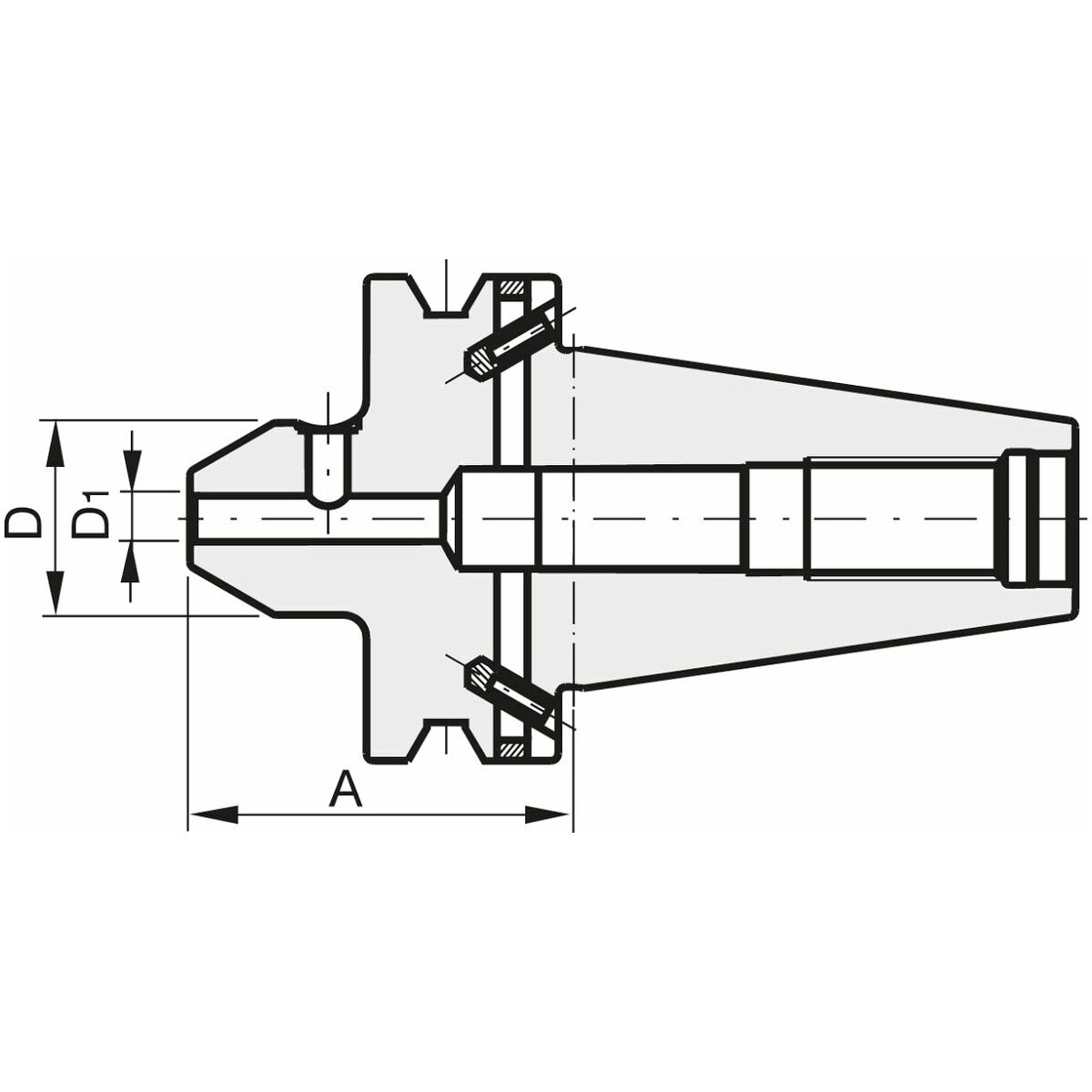 Weldon-pidin muoto AD BT 30 lyhyt 8 mm
