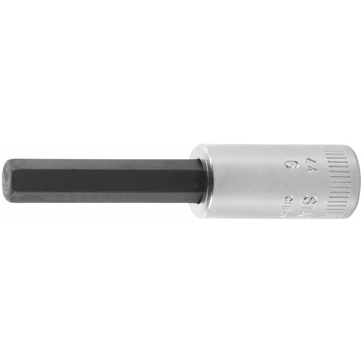 Kuusiokantaruuvauskärkihylsy 1/4 tuumaa, pitkä 6 mm
