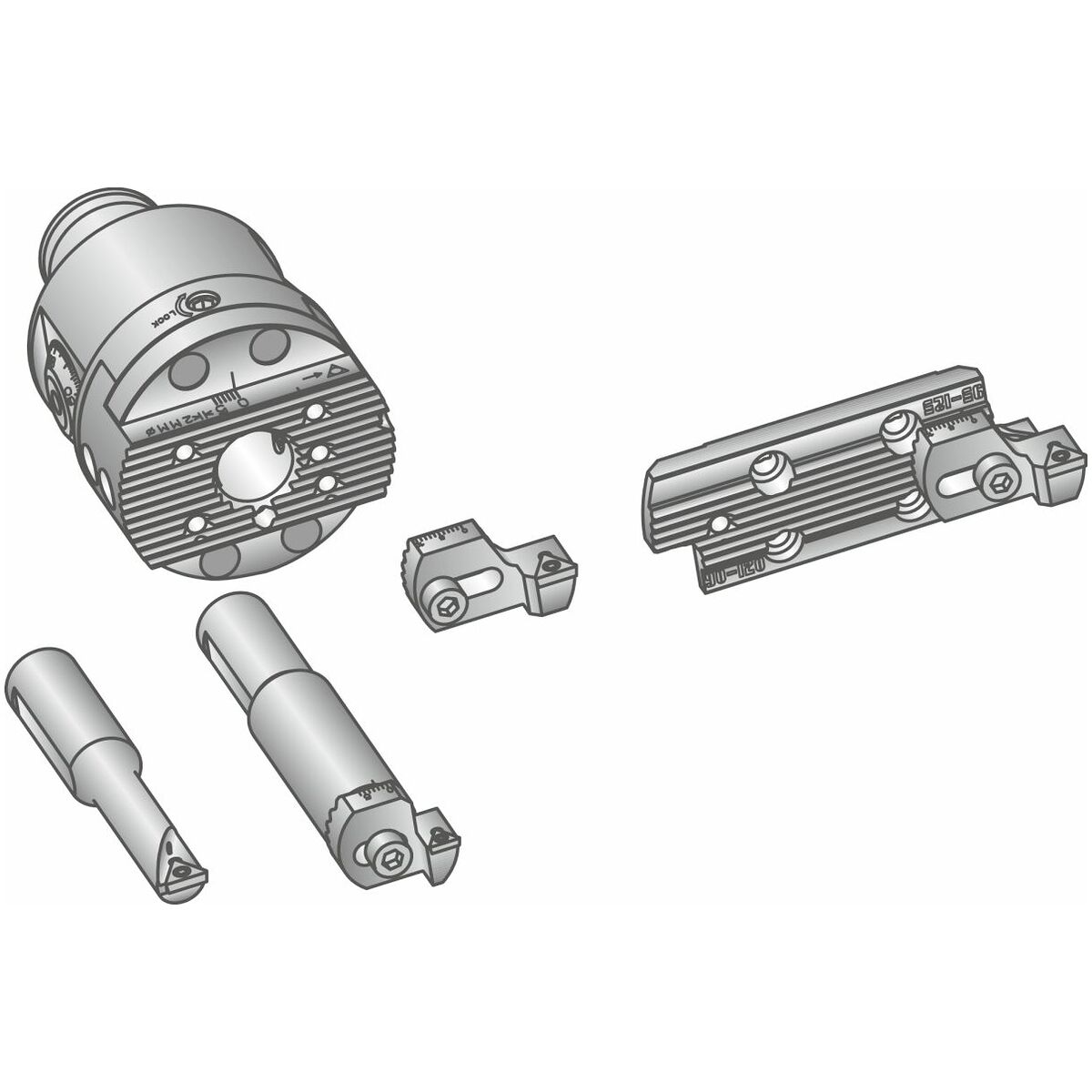 KOMET MicroKom® hi.flex -hienosäätöistukkasarja 6–125 mm 6-125 mm