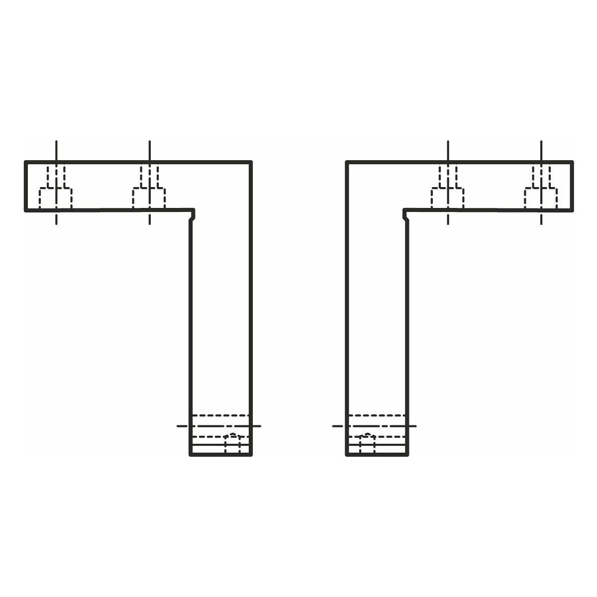 Mittavarsipari reiällä ⌀ 3,5 mm