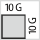 Vetolaatikon täyttöaste G: 10×10