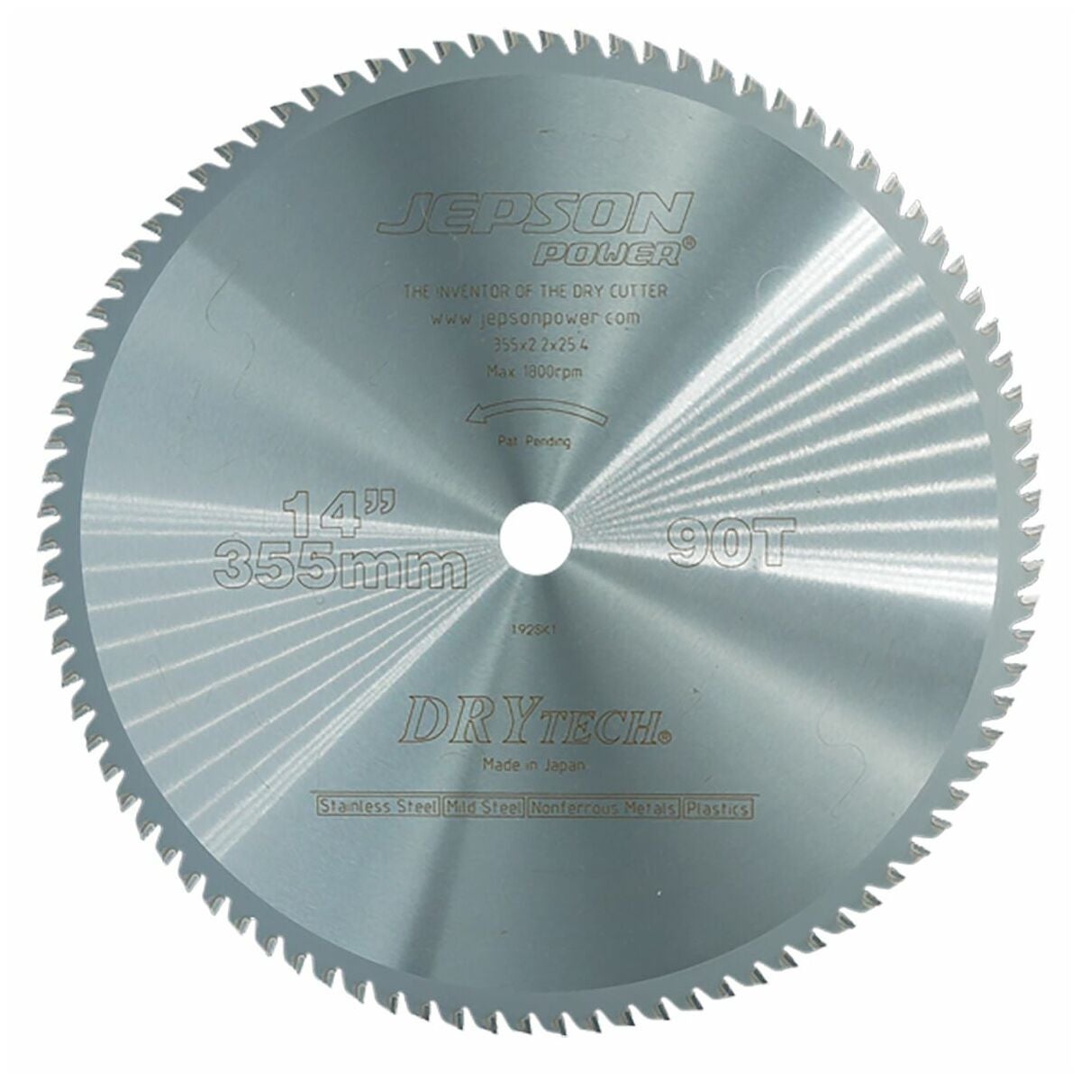 HM-kovametallipyörösahanterä Drytec® ⌀ 355 × 25,4 mm ohutseinäiselle materiaalille 90