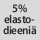 Kangaskoostumus: 5 % elastodieeniä
