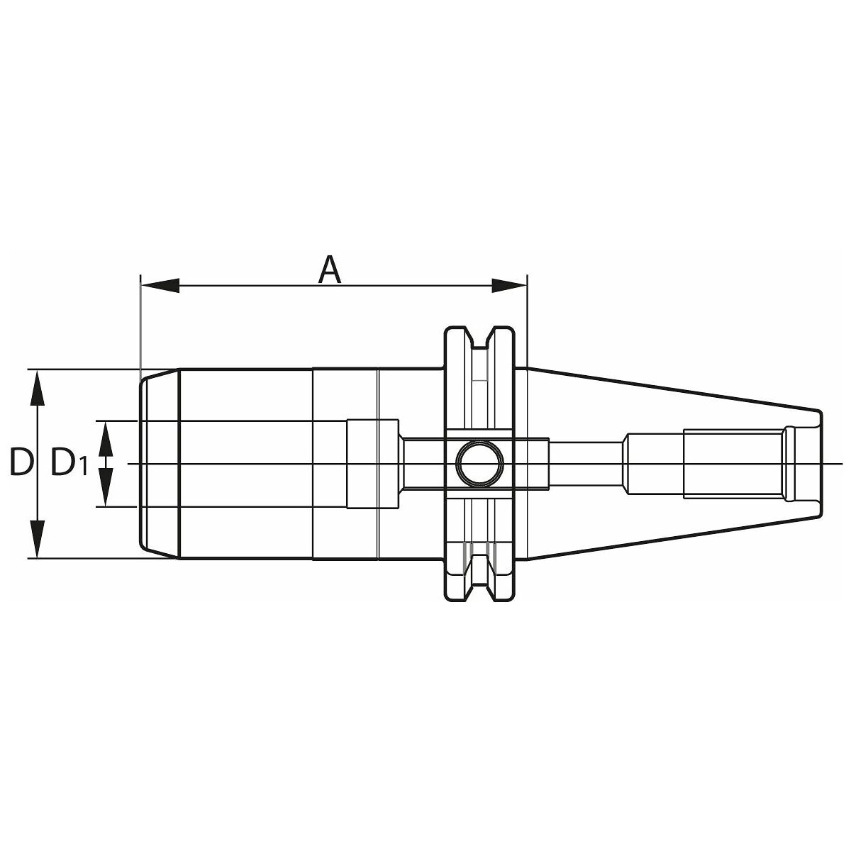 Voimakiristysistukka varmistustoiminnolla 16 mm