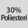 Kangaskoostumus: 30% polyesteriä