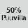 Kangaskoostumus: 50% puuvillaa