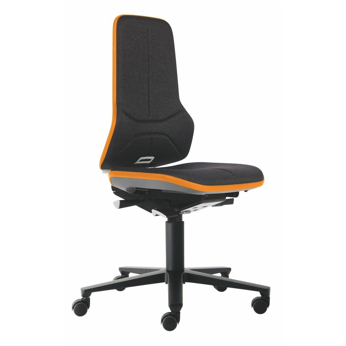 Pyörivä työtuoli ESD, kangas, pyörillä, matala ORANGE