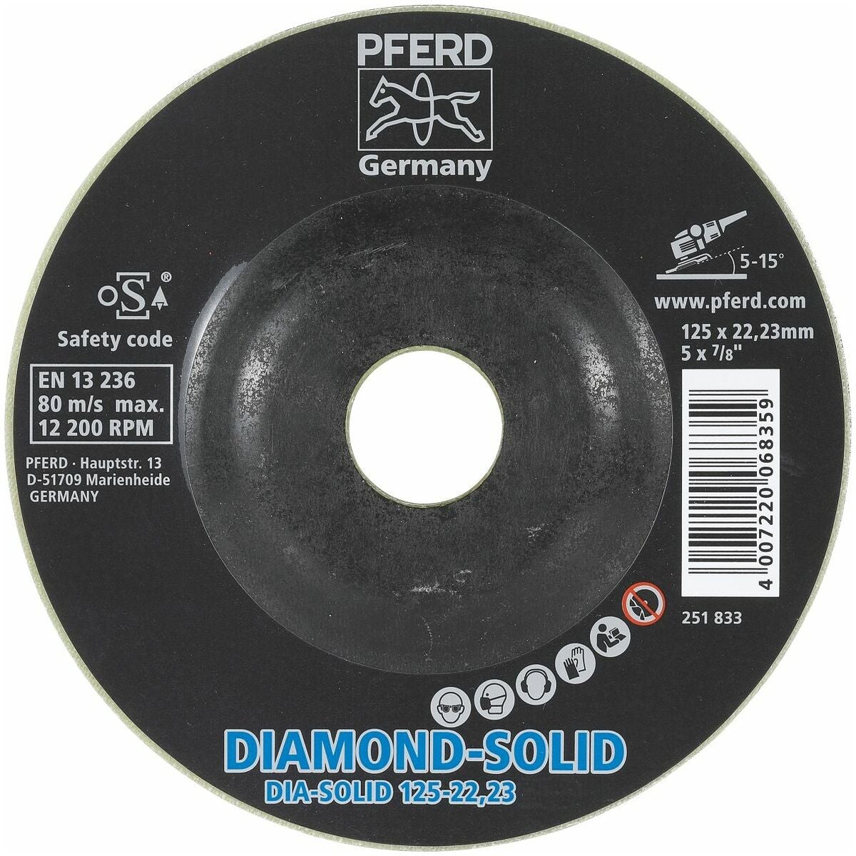 Hiomalaikka CC-GRIND-SOLID-DIAMOND ⌀ 125 mm D852